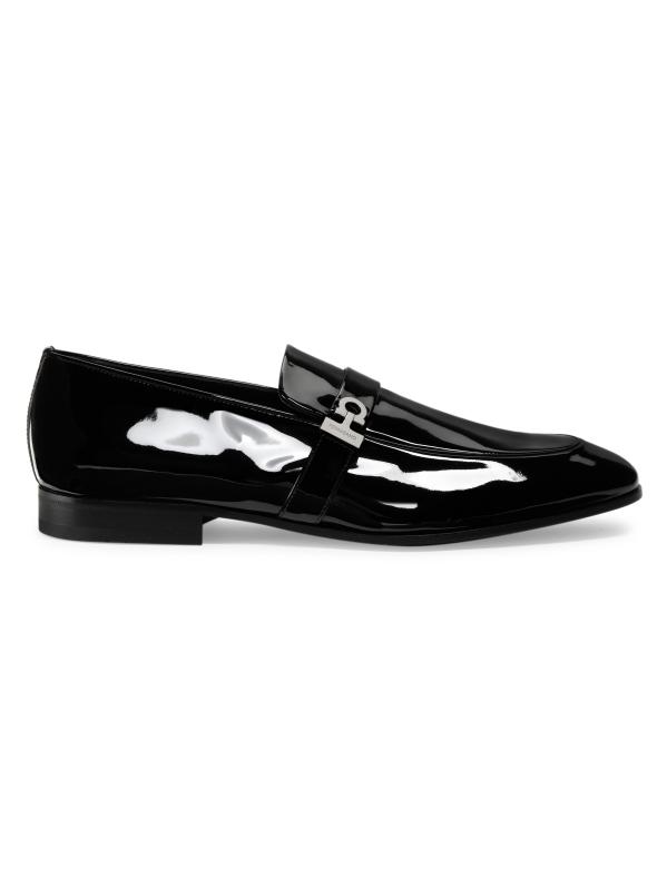 Ferragamo - パテントレザーのローファー をオンライン購入