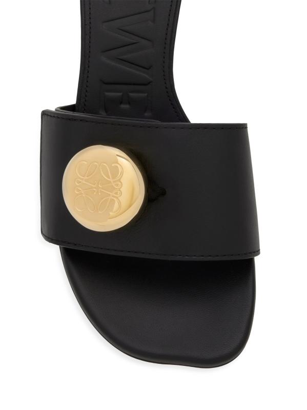 Loewe - ペブル45MMレザー・スライド をオンライン購入 | Saks