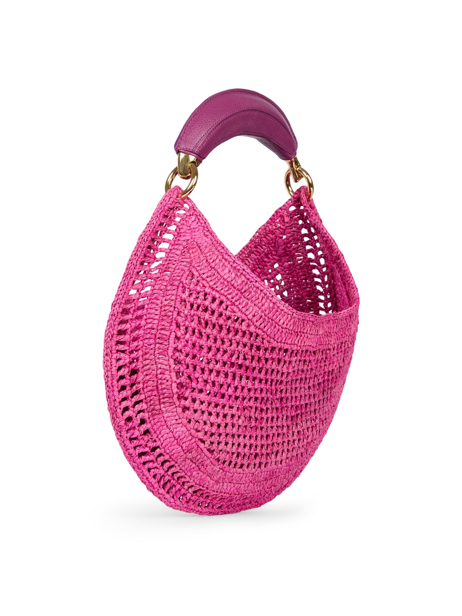 送料関税込【CHLOE】サマーバナナ かぎ針編み刺繍入りトート Chloé ラフィア製Summer Bananaトートバッグ | Chloé JP
