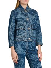ETRO - 花柄デニム・ジャケット をオンライン購入 | Saks Fifth Avenue