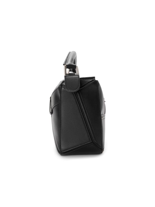 #3: حقيبة بانتا بازل صغيرة بمقبض علوي من الجلد - أسود