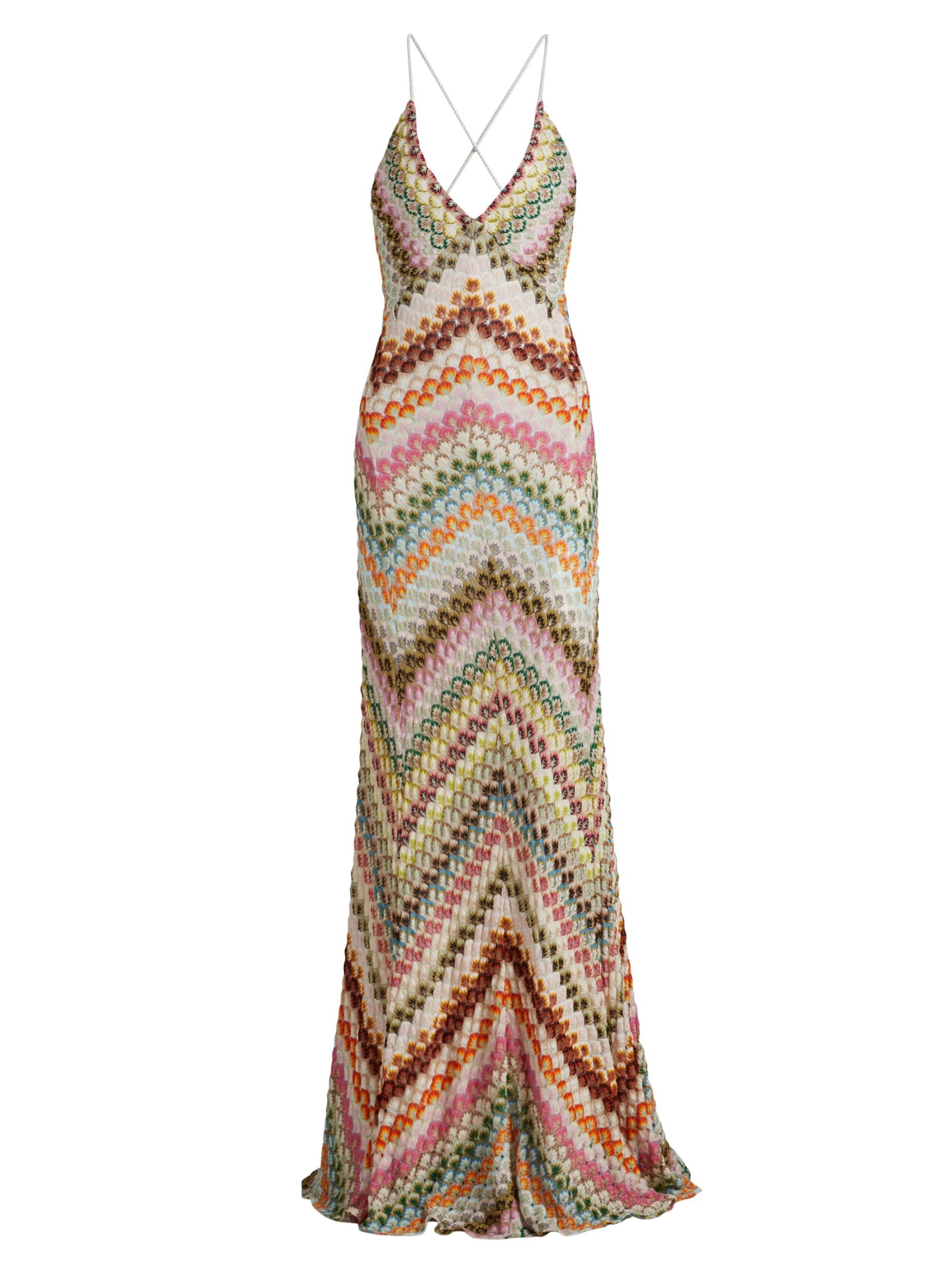 【関税込み】missoni Raschel tulle dress Shop Missoni - Raschel Lace Chevron Maxi Dress | Saks Fifth