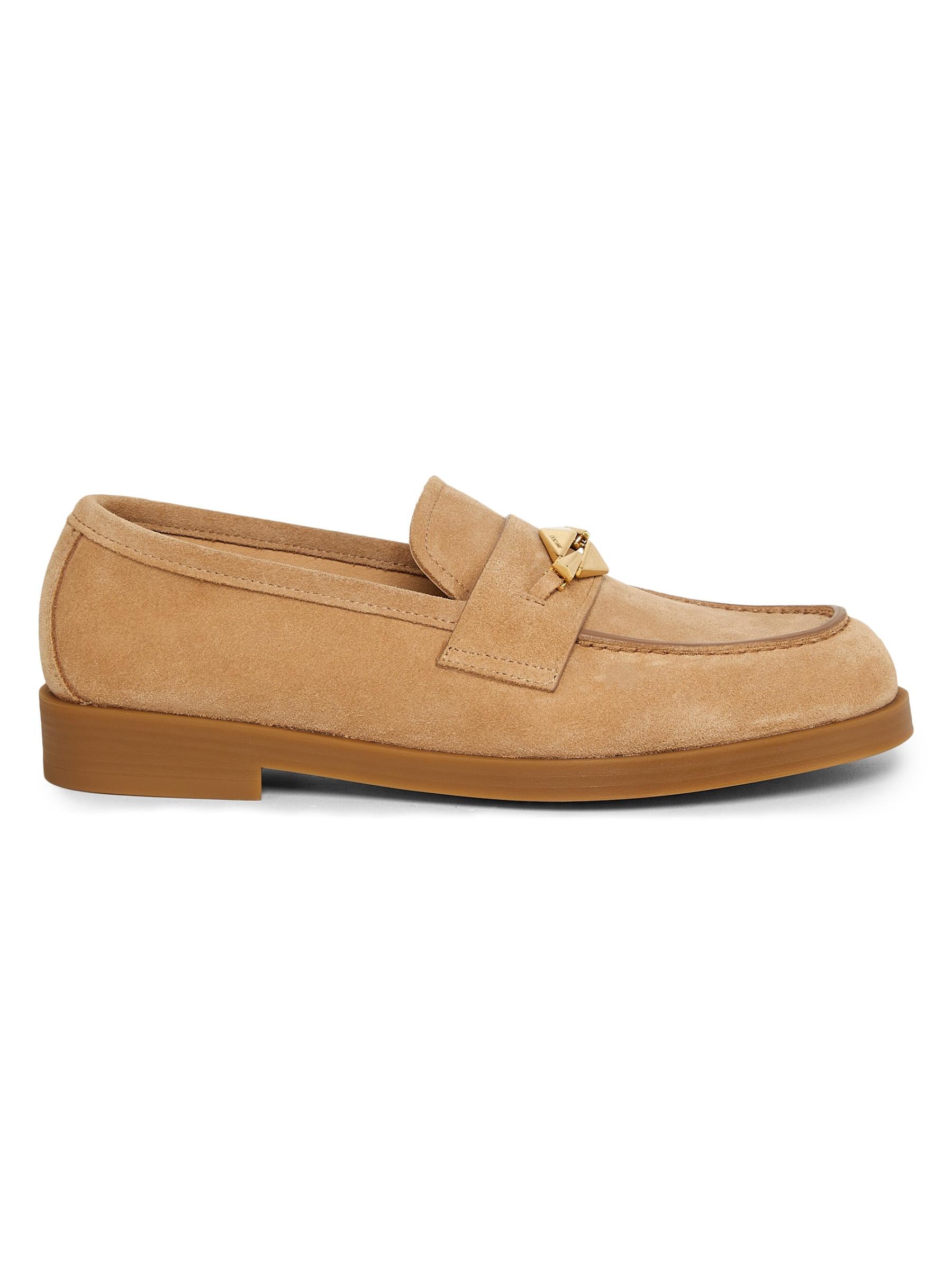 Shop Jimmy Choo - Maddie Diamond Suede Loafers | Saks Fifth