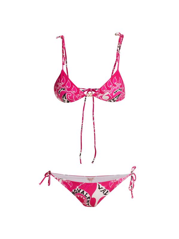 مجموعة بيكيني بشعار مثلث