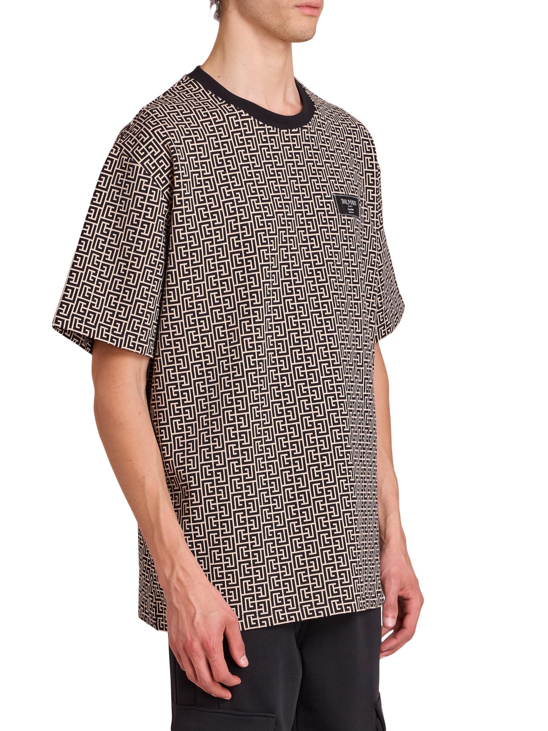希少【BALMAIN】バルマン モノグラム・クチュールTシャツ Balmain - モノグラム・クチュール・レーベルTシャツ を