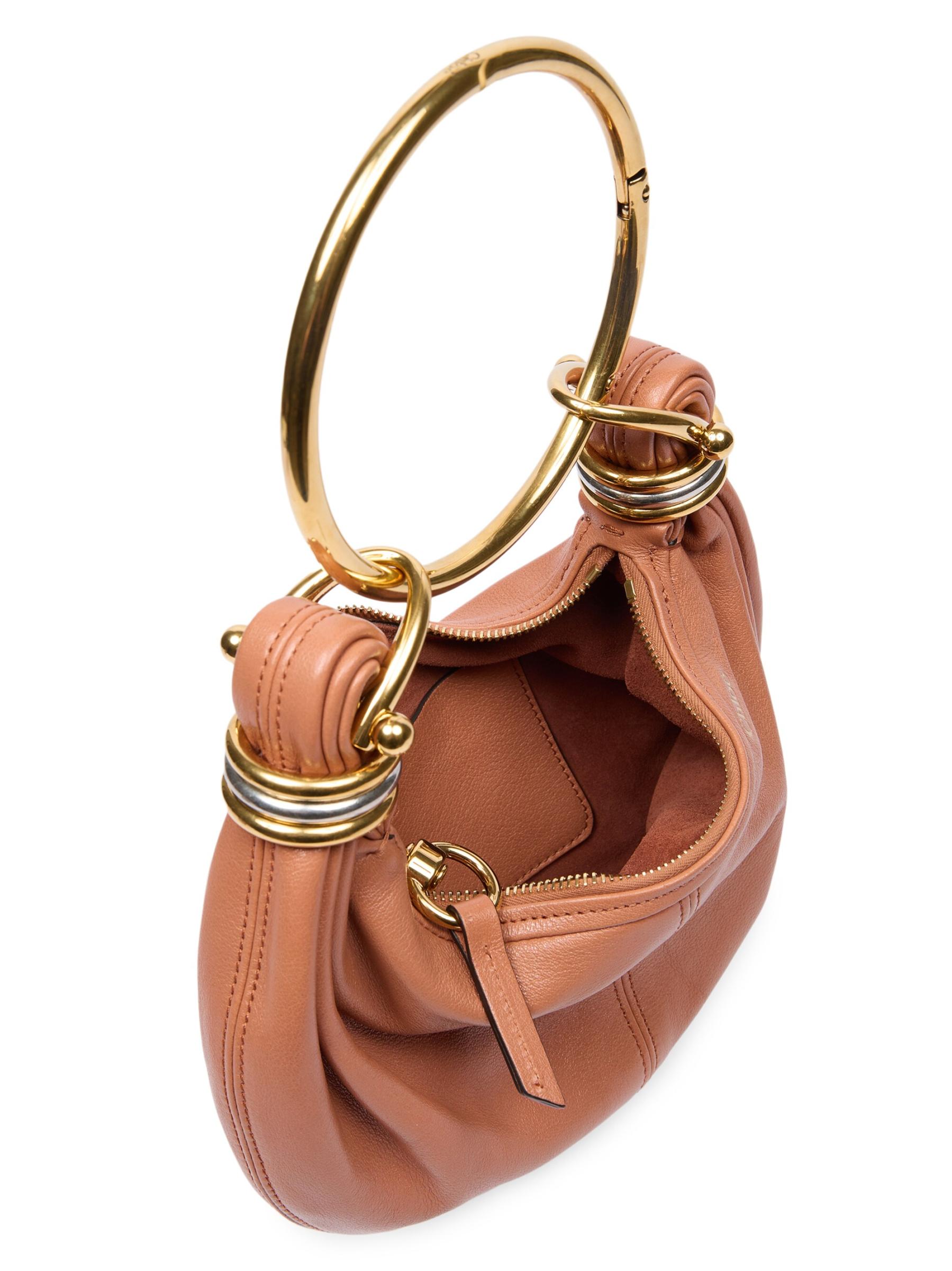 Shop Chloé - Mini Bracelet Leather Hobo Bag | Saks Fifth