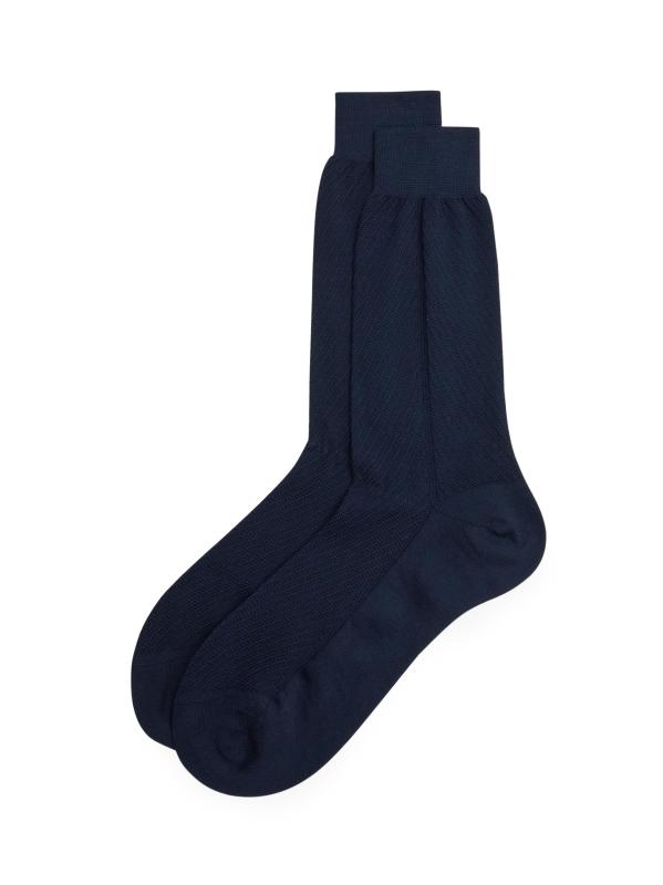 Chevron Jacquard Crew Socks