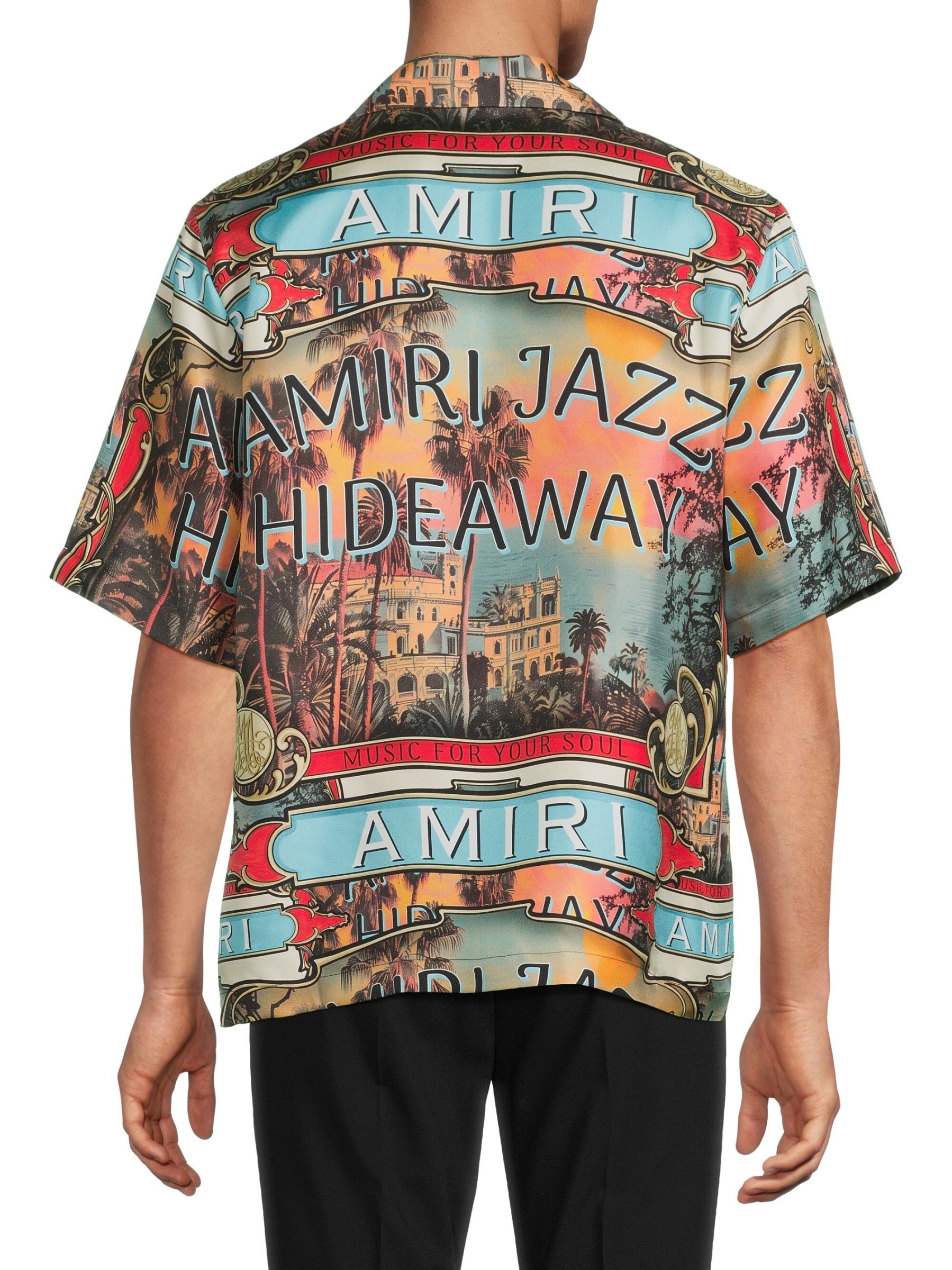 AMIRI ロゴ Jazz Hideaway コットン Tシャツ 人気 AMIRI Jazz Hideaway T-shirt | Orange | FARFETCH