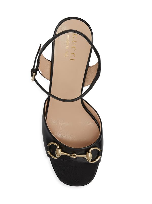 【GUCCI】レディホースビット75レザーサンダル Gucci - レディ・ホースビット 75MM レザー・サンダル を