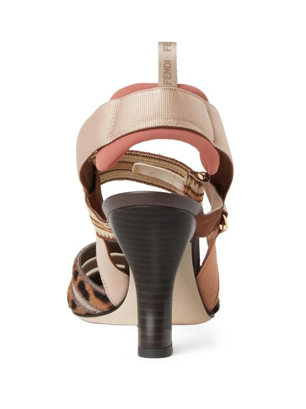 #3: مضخات كوليبري 85 مم بنقشة جلد الفهد - نودو مارون براون