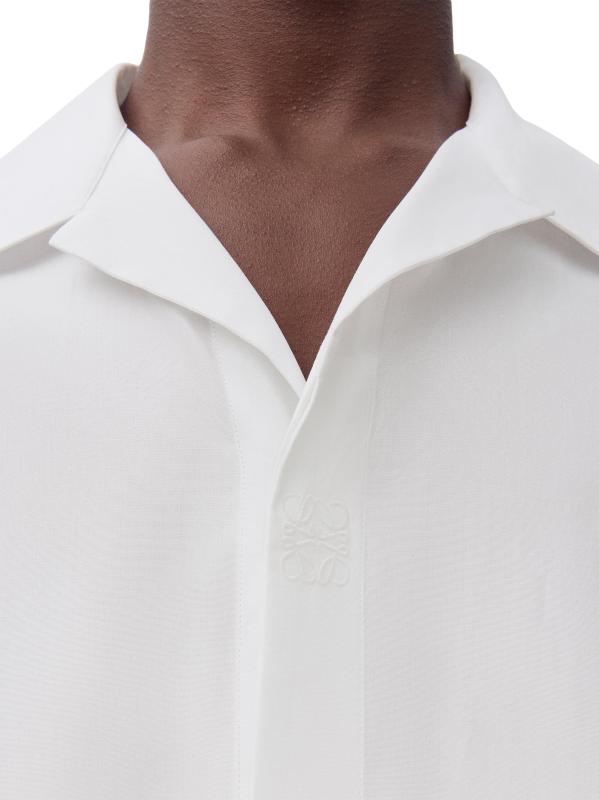 #4: قميص أناجرام قطن كامب - أبيض