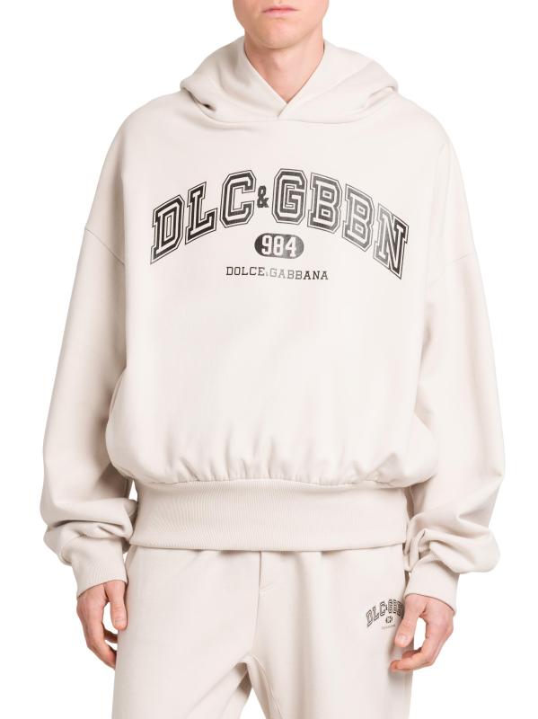 DOLCE&GABBANA - ロゴ入りコットンパーカー をオンライン購入