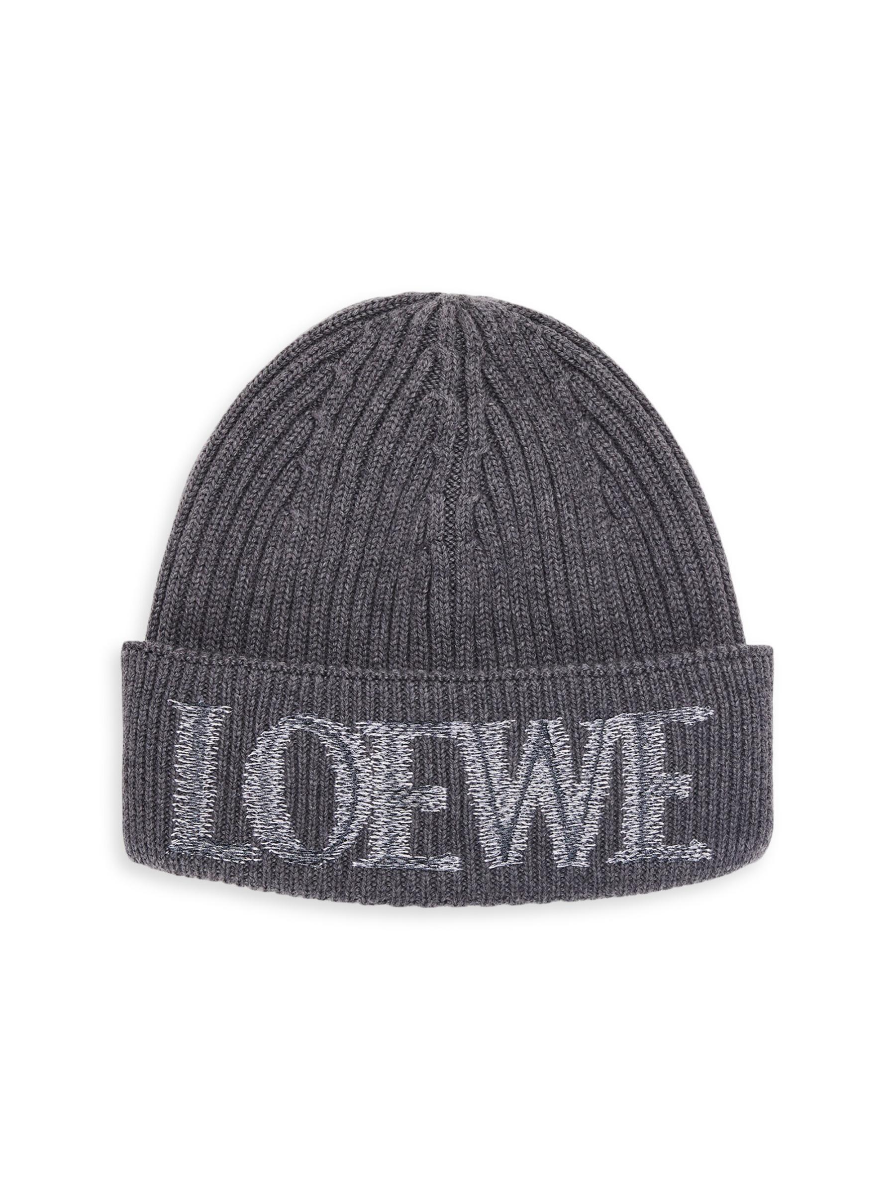 LOWEW ロゴ入りウールビーニー 関税送料込み Loewe - ロゴ入りウールビーニー をオンライン購入 | Saks Fifth