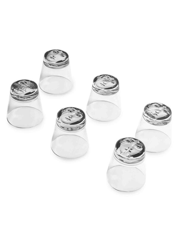 #2: موضوع واختلافات طقم أكواب الشرب المكون من 6 قطع - أسود + أبيض