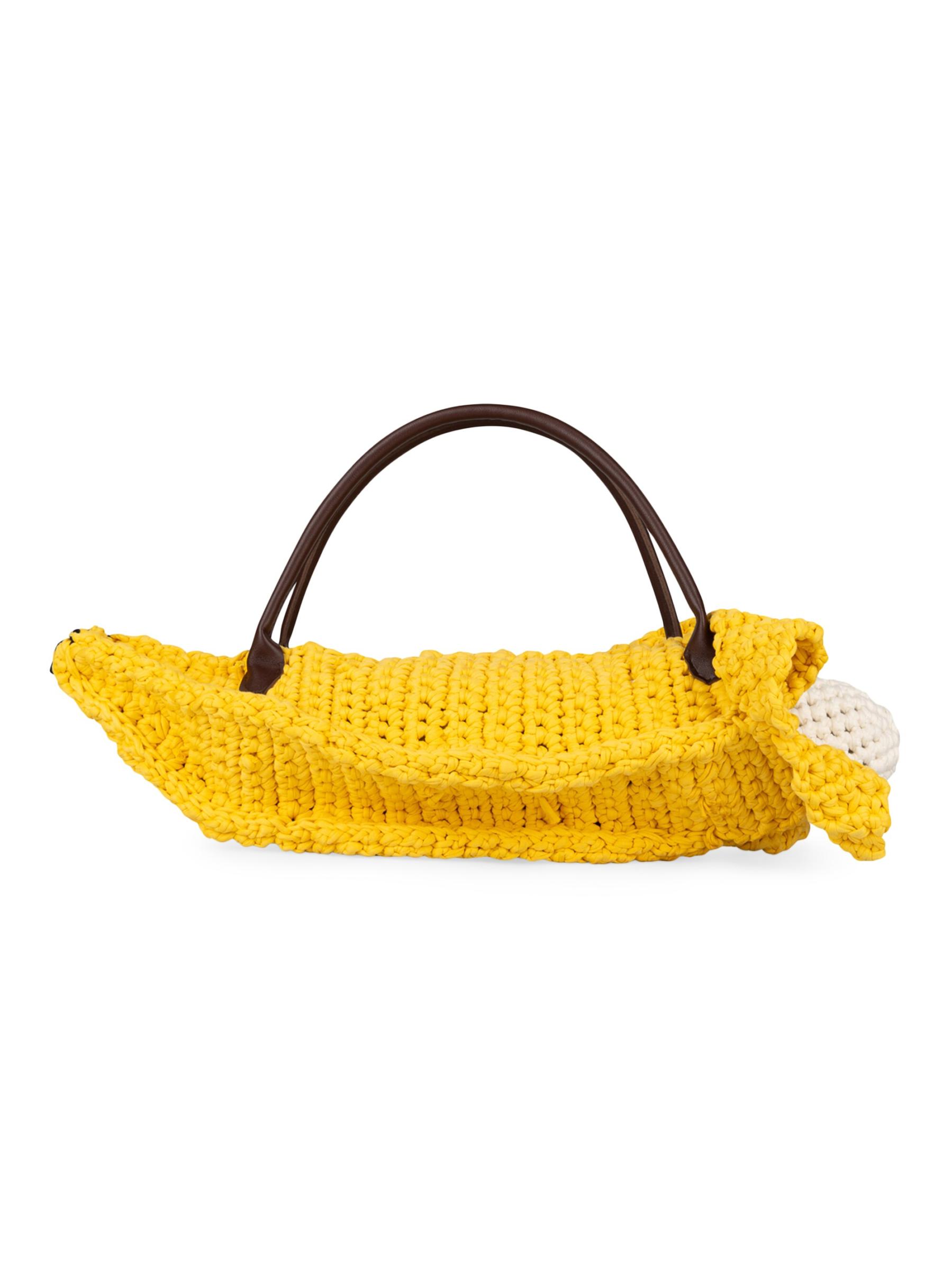 Shop Charles Jeffrey Loverboy - Banana Knit Bag | Saks Fifth