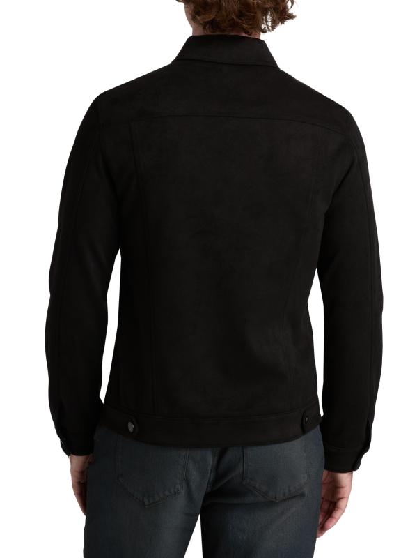 #4: جاكيت كروكر من جلد الغزال من كوبر - جلد الغزال الأسود