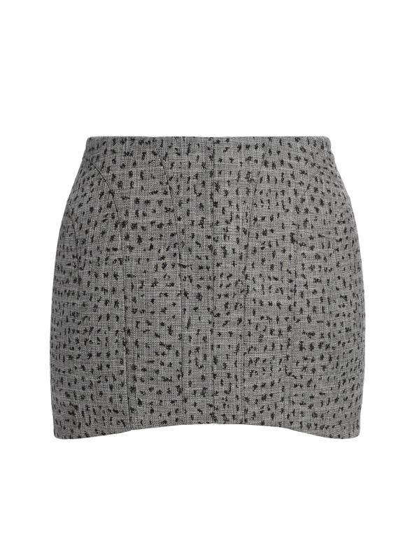 تنورة قصيرة بحواف منحنية من Jupe