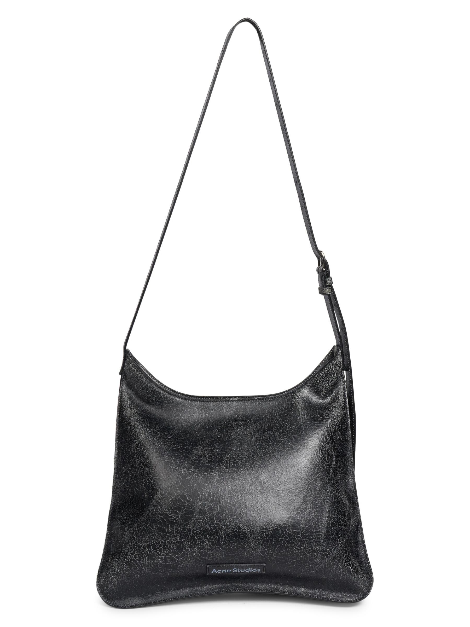 Shop Acne Studios - Platt Crackled Leather Shoulder Bag