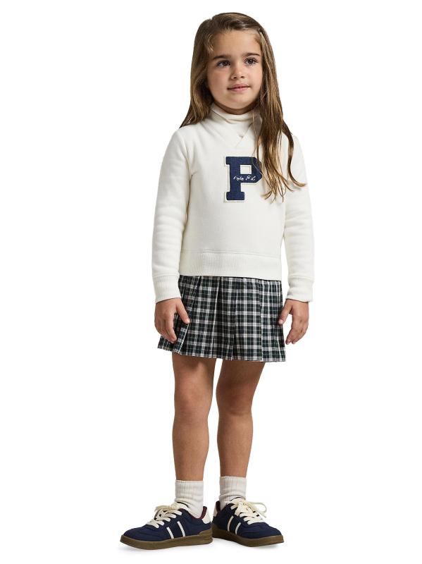 #4: فستان بأكمام طويلة محبوك من الصوف للفتيات الصغيرات والفتيات - نيفيس