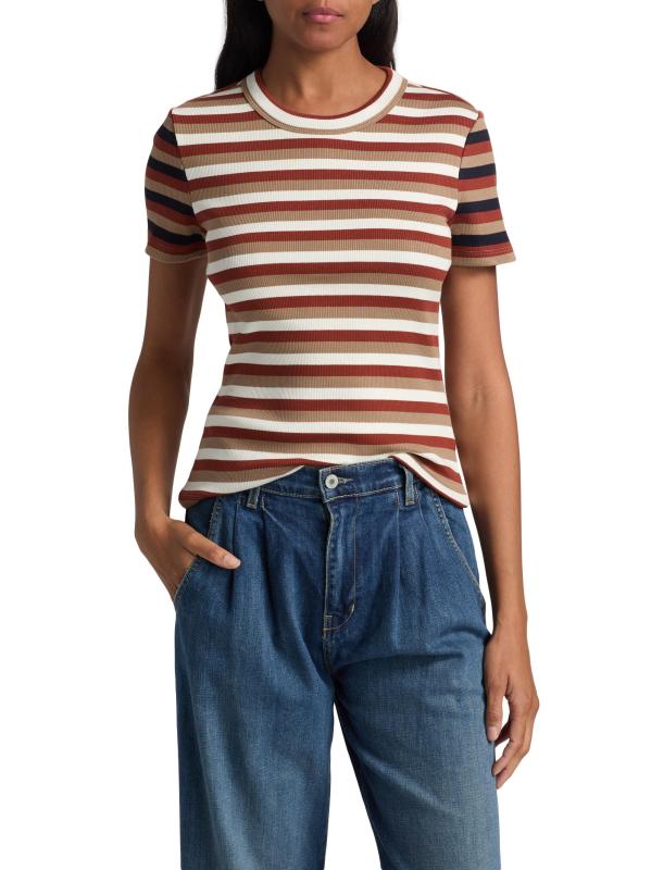 #2: تي شيرت برويت من القطن القابل للتمدد - حمامة الشعير من خشب البلوط الأحمر