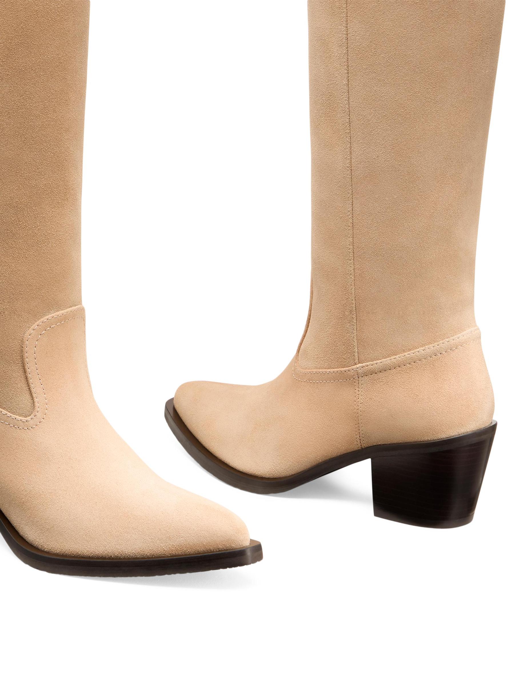 Shop Stuart Weitzman - Felix 70MM Suede Knee-High Boots | Saks