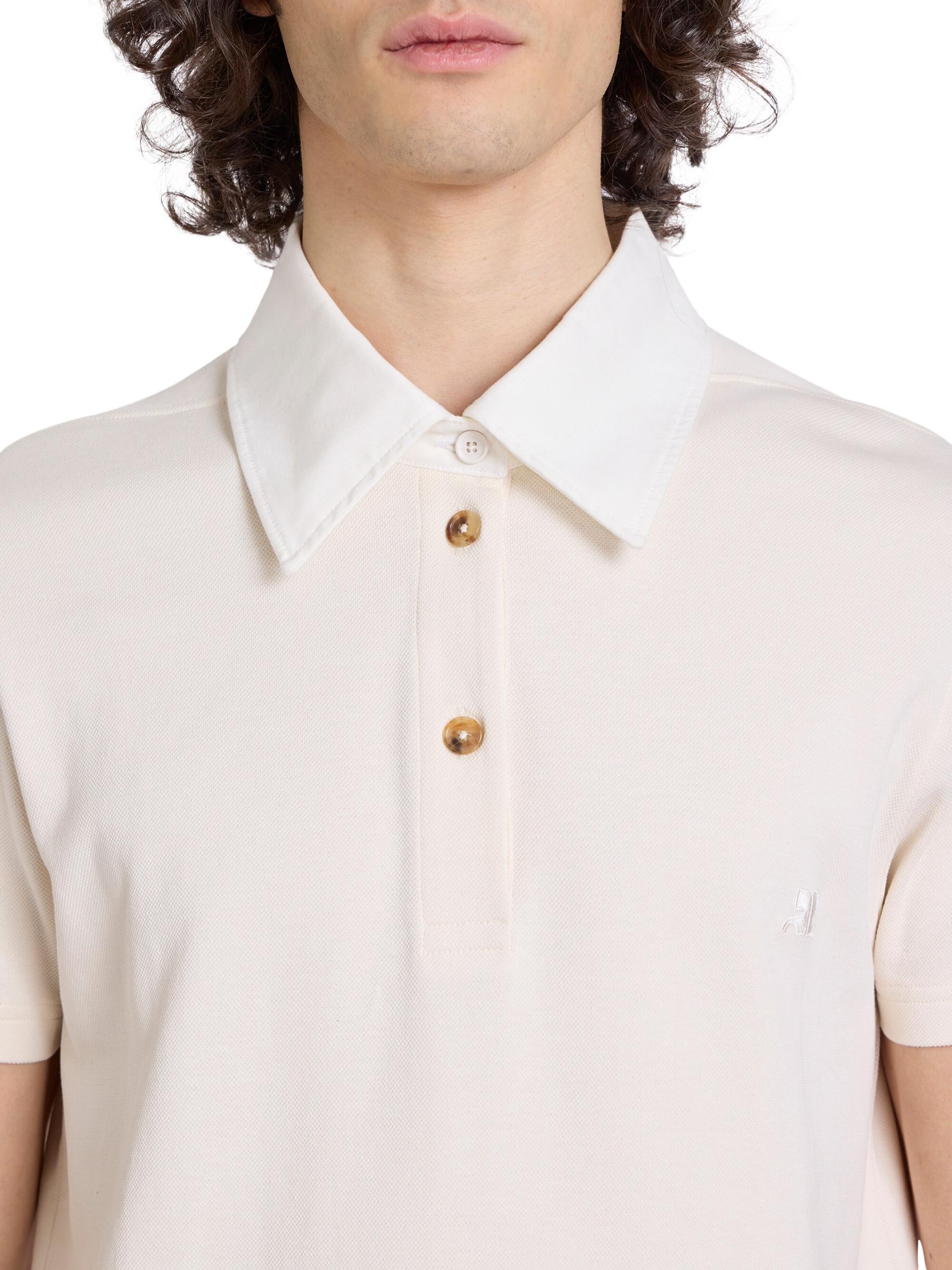 その他 Signature Polo - Courreges - Cotton - White Courrèges Women's Long Sleeve Cotton Polo | A.K. Rikk's