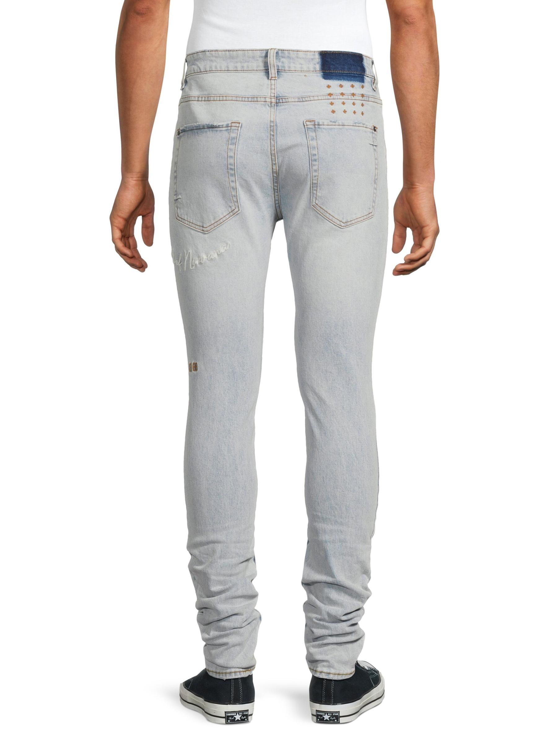 Van Winkle Embroidered Skinny Jeans