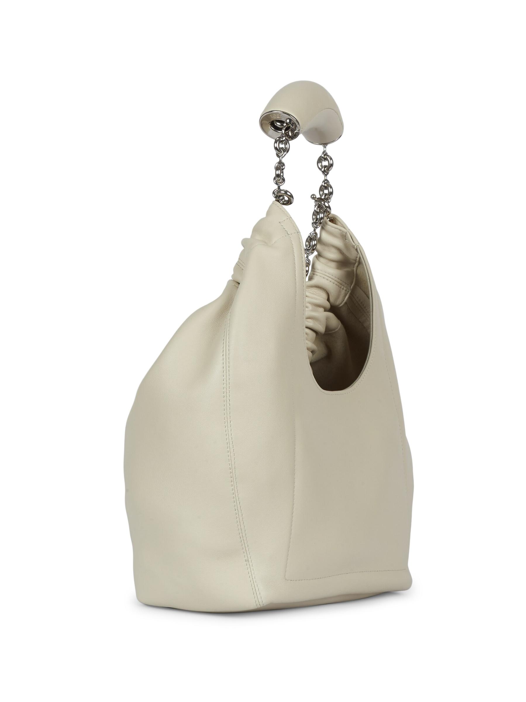 LOEWE　レザー ハンドバッグ LOEWE ロエベ ハンドバッグ PEBBLE BUCKET MINI ペブル バケット
