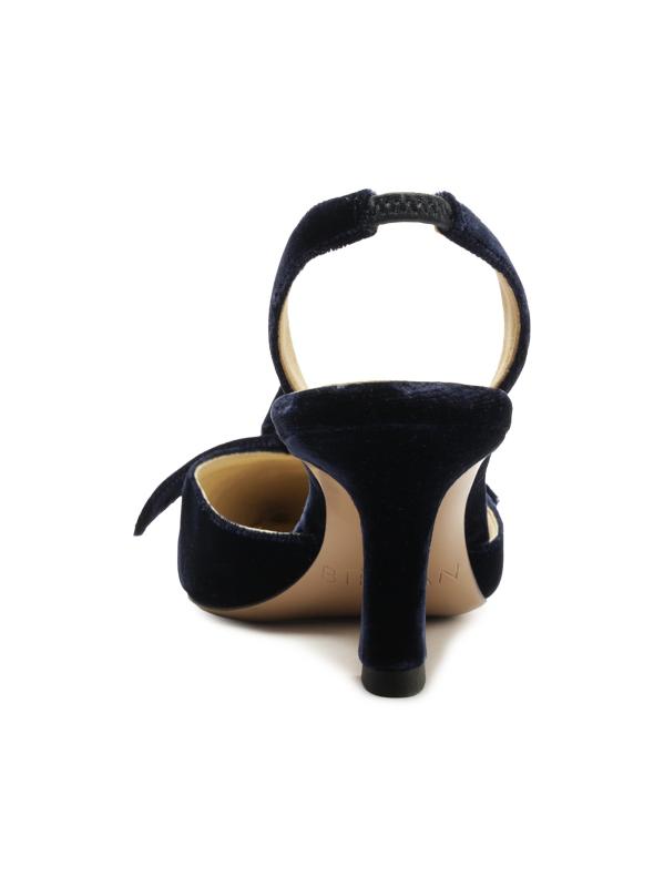 #7: حذاء سلينج باك مخملي مقاس 60 مم من كلاريتا بيل - بلو نوت