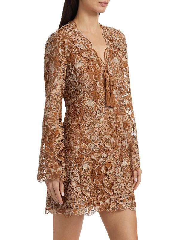 #3: فستان قصير من ماديرا كروشيه - براون