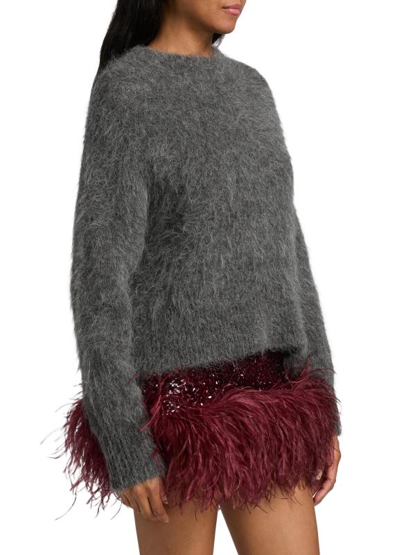 #3: سترة سيفيا من مزيج الألبكة - جرافيت