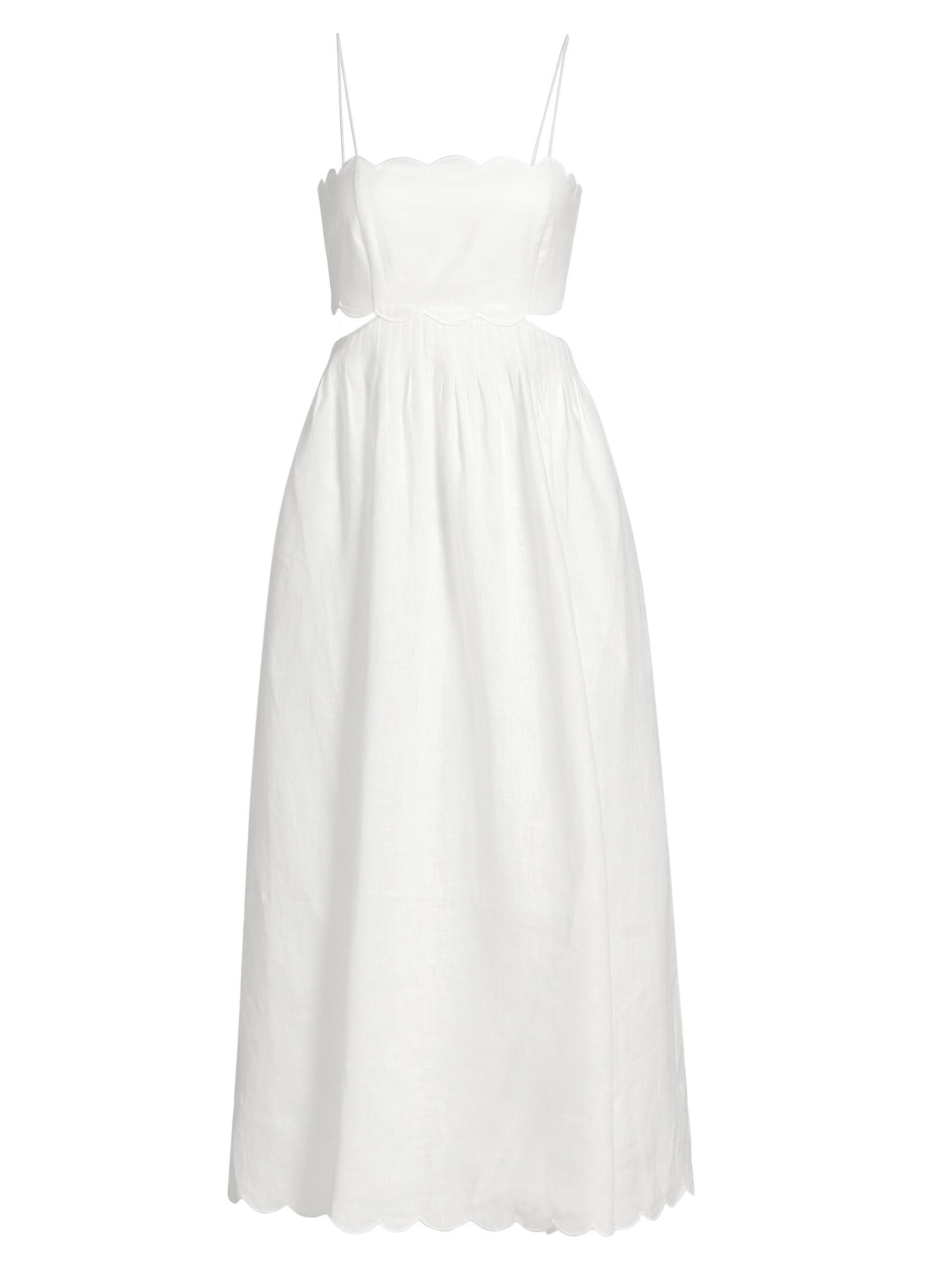 【Zimmermann】Rhiannon ruffled linen midi dress Zimmermann Rhiannon ruffled linen midi dress Zimmermann