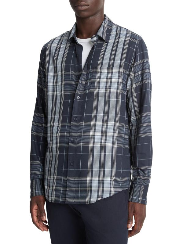 #2: قميص دنلوس المنقوش - COASTAL BLANCO