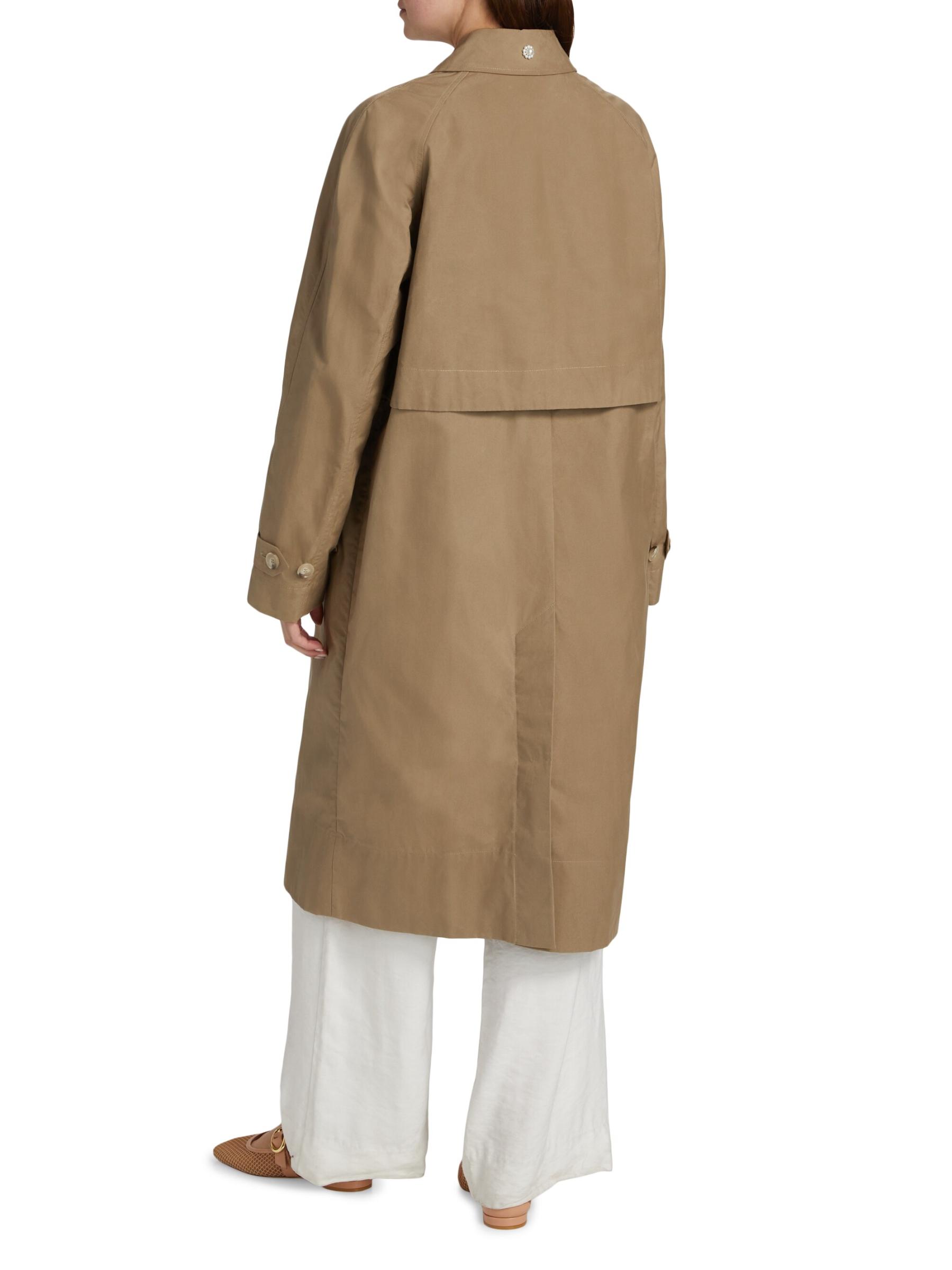 Shop Simone Rocha - Crystal-Embellished Cotton Trench Coat