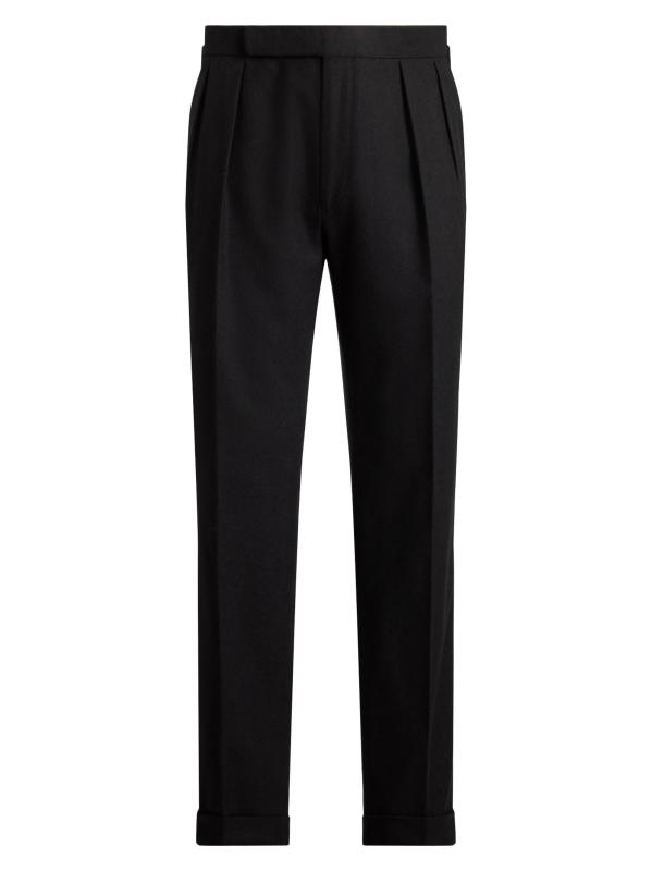 Ralph Lauren Purple Label ウールパンツ　フランネル Ralph Lauren Purple Label - ウール・フランネル・パンツ を