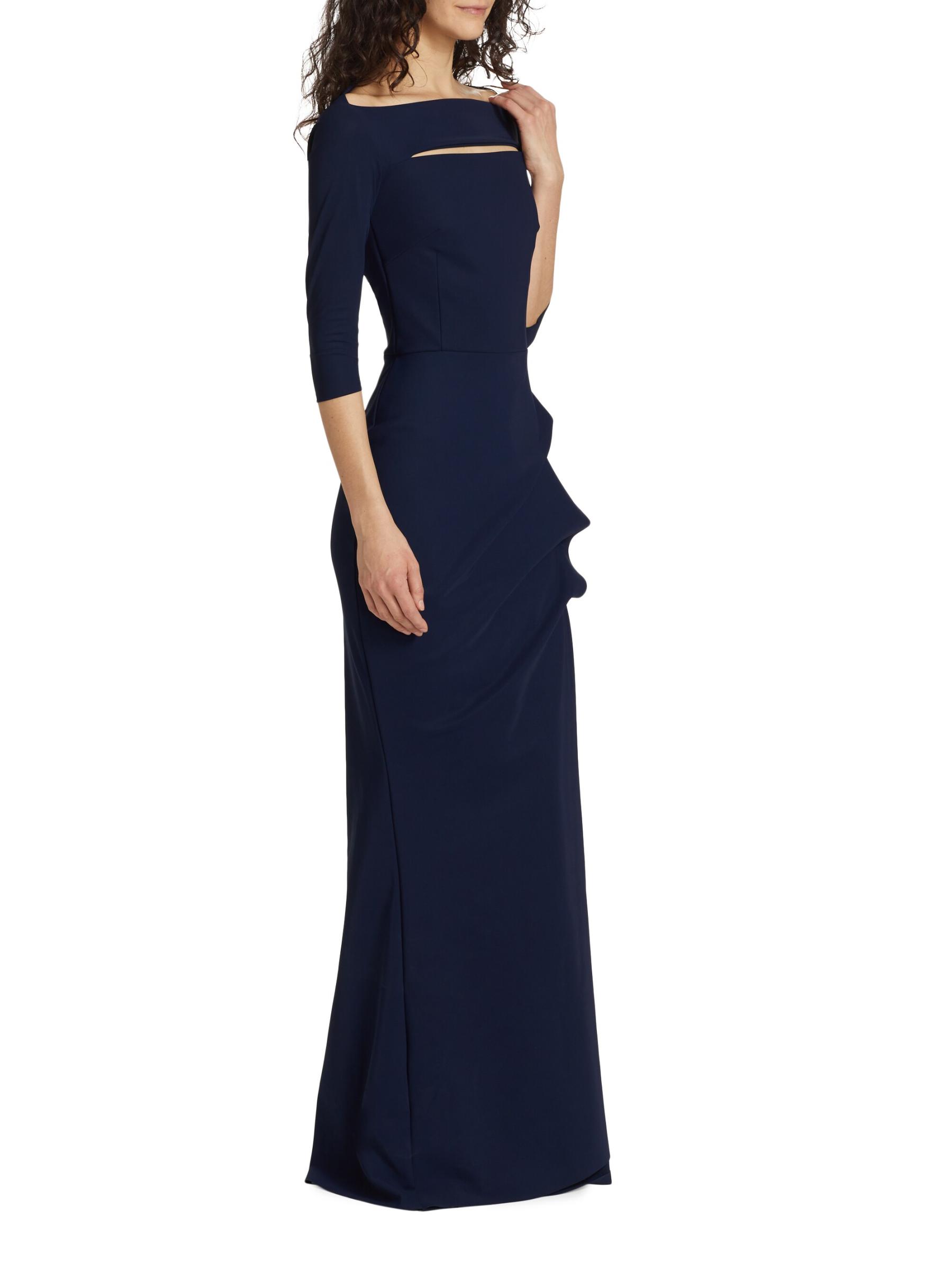 Shop Chiara Boni La Petite Robe - Kate Slit-Detail Boatneck
