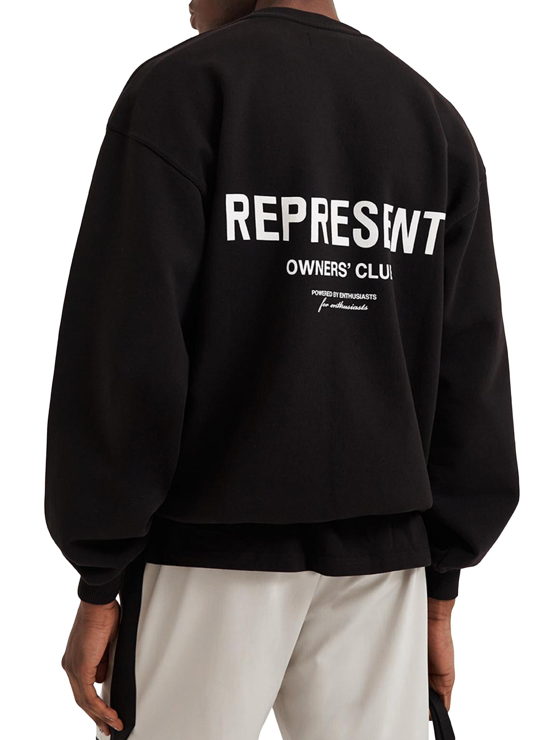 スウェット・トレーナー REPRESENT Owners club cotton sweatshirt with frontal logo Shop Represent - Represent Owners Club Logo Cotton Sweater