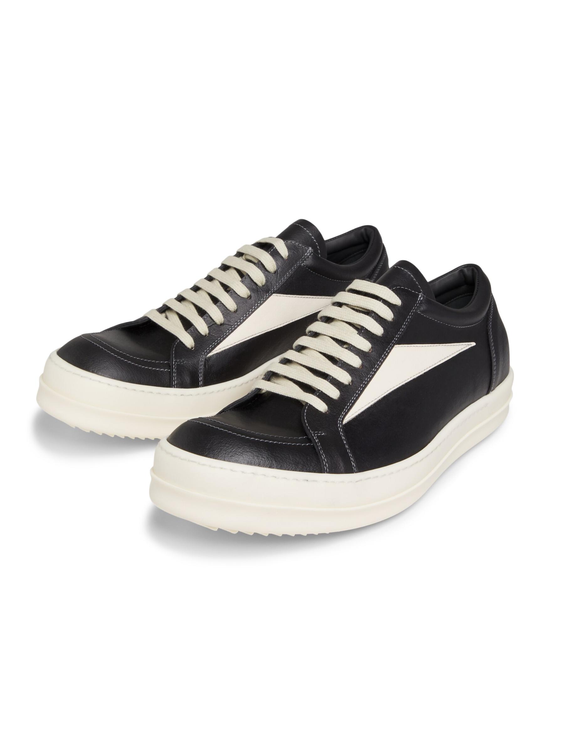 Rick Owens - ヴィンテージ・レザー・ロー・トップ・スニーカー