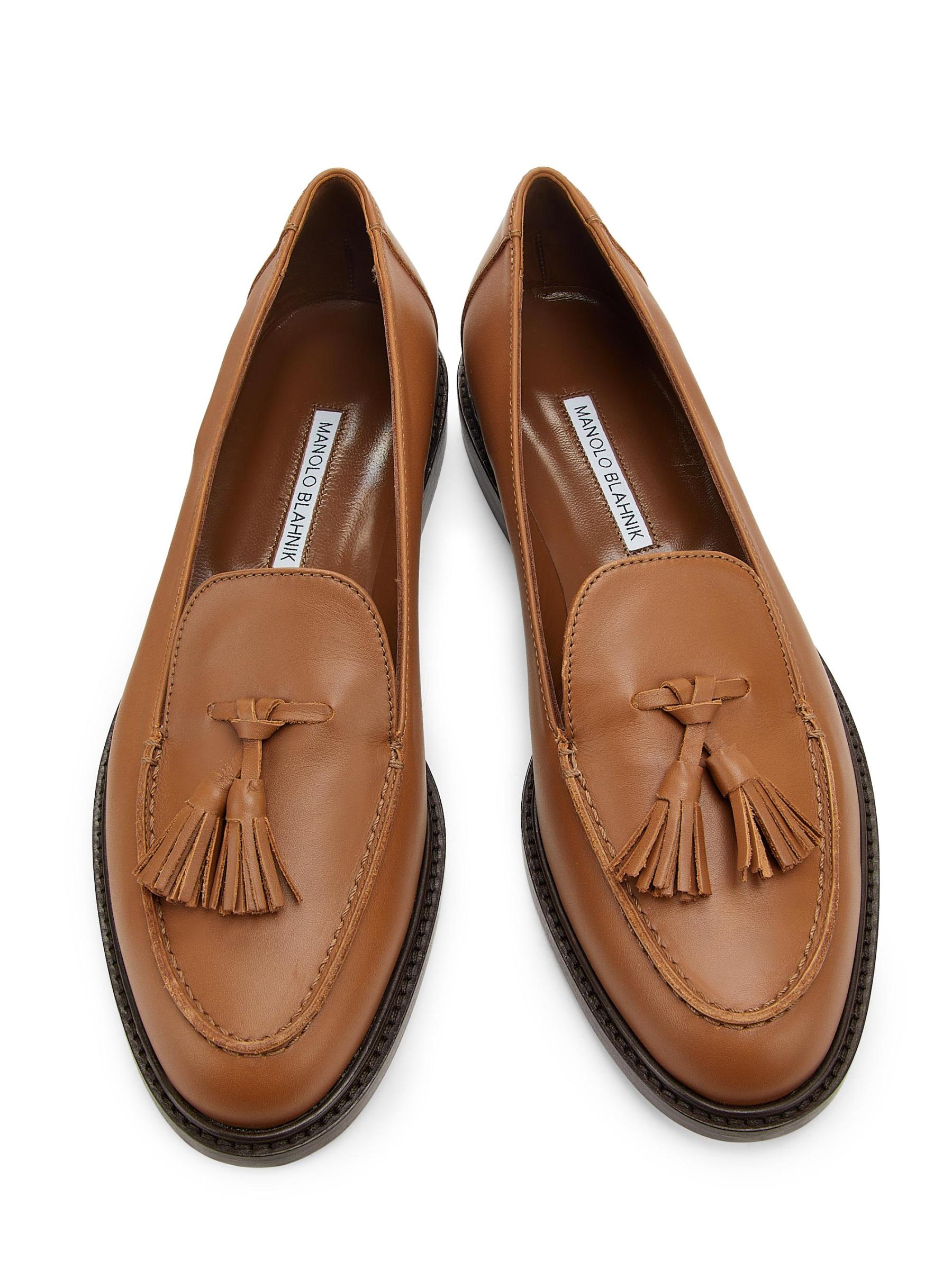 【最終値下】manolo blahnik タッセル　ローファー Manolo Blahnik Lennox タッセル ローファー | ブラウン