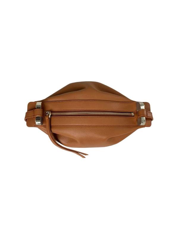 #3: حقيبة Bon-Bon الجلدية بحزام يلتف حول الجسم - أرض