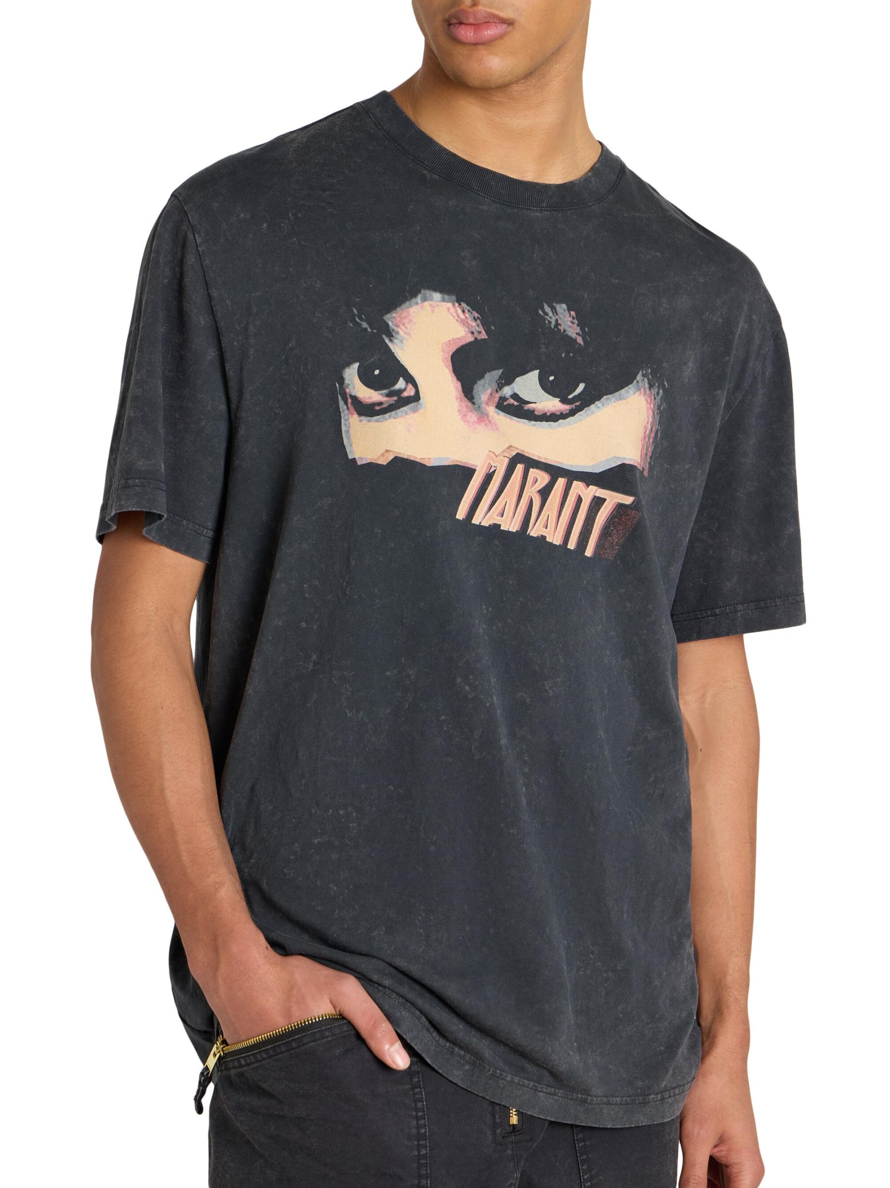 ★Isabel Marant★ヒューゴ コットン Tシャツ Isabel Marant - ヒューゴ グラフィック コットン Tシャツ を