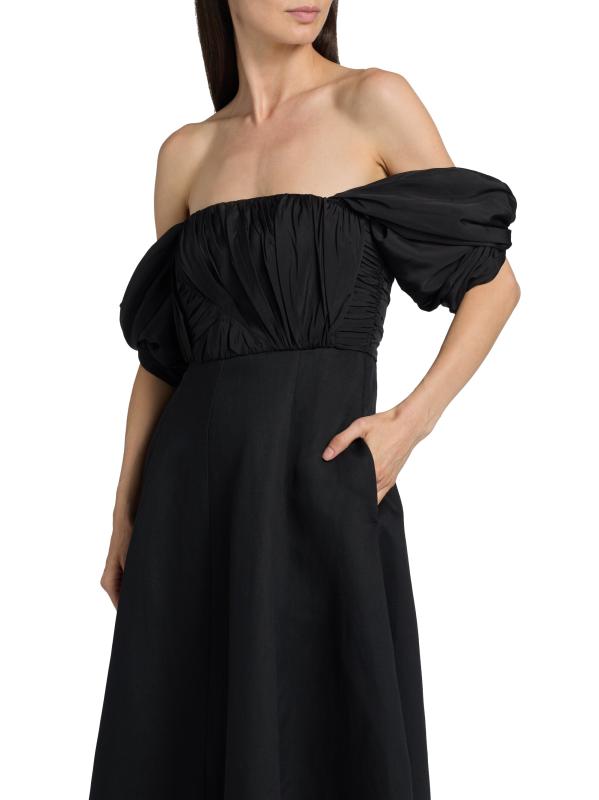 【海外限定】REISSドレス☆Frankie Bardot Neck Open Back Midi Buy Reiss Black Frankie Bardot Sculpted Bodice Midi Dress