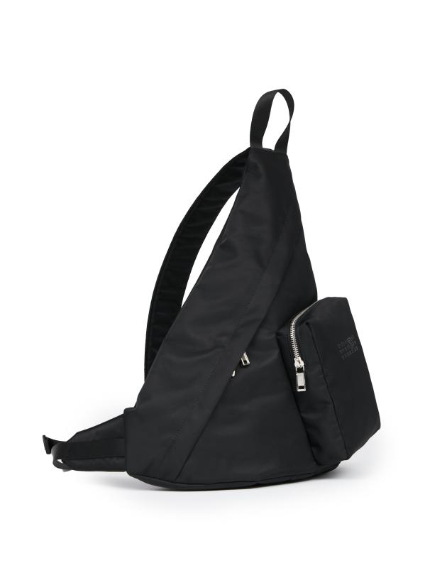 美品 MM6 Maison Margiela ナイロン製ブラックスリングバッグ MM6 Maison Margiela - 日本製ナイロン・スリングバッグ を
