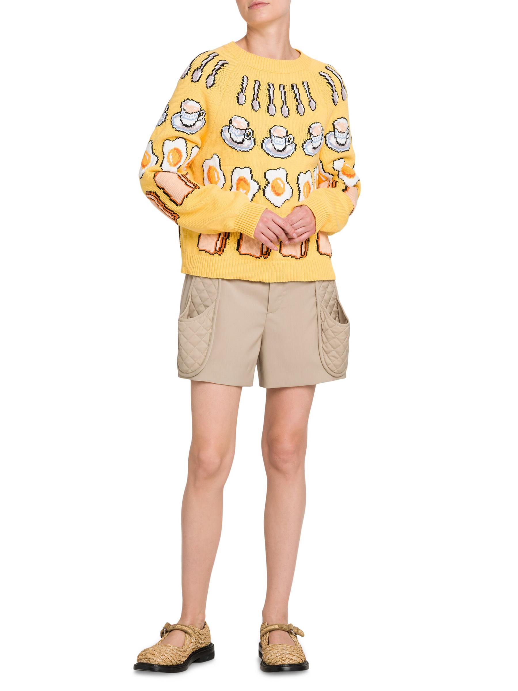 Shop Moschino - Wool Quilted-Pocket Shorts | Saks Fifth