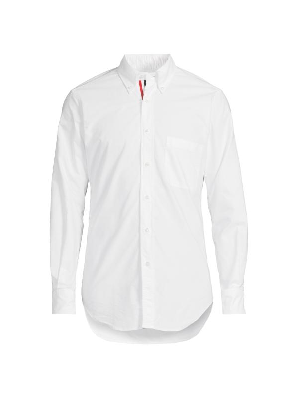 THOM BROWNE. 白 長袖シャツ Men's Collared Shirts | Thom Browne