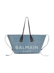 Shop Balmain - Track Denim Tote Bag | Saks Fifth Avenue