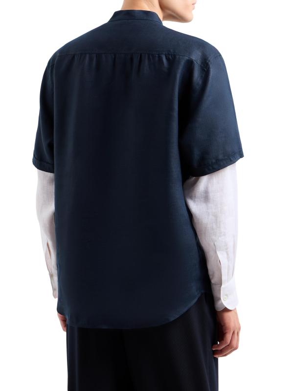 Giorgio Armani - リネン・シャツ をオンライン購入 | Saks Fifth