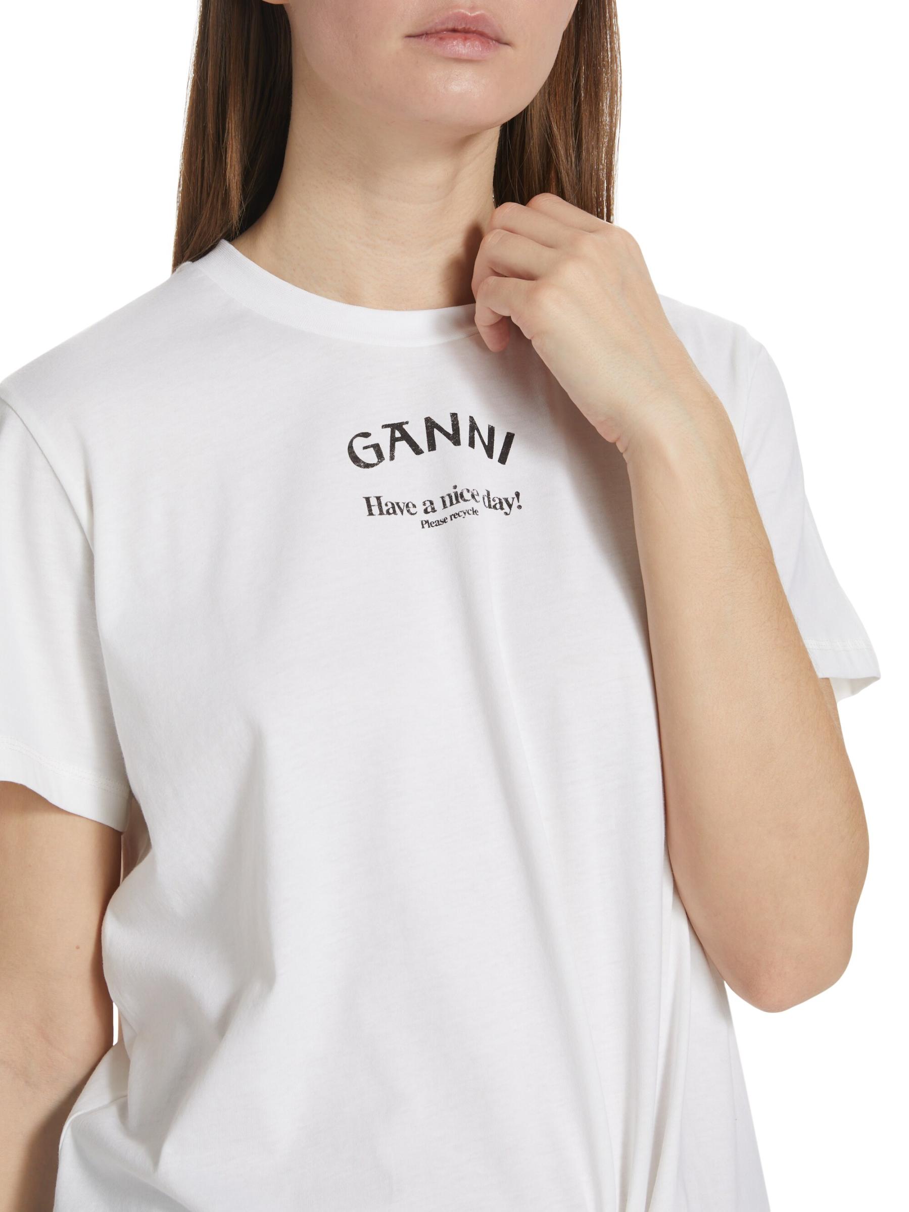 Shop GANNI - Logo T-Shirt | Saks Fifth Avenue United Kingdom
