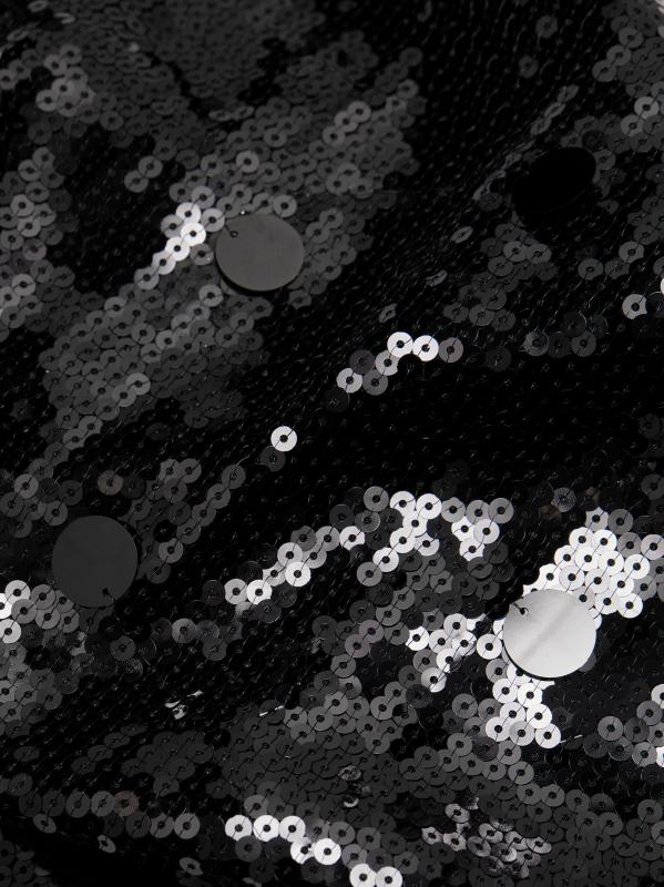 #6: فستان متوسط الطول مزيّن بالترتر من راي - أسود