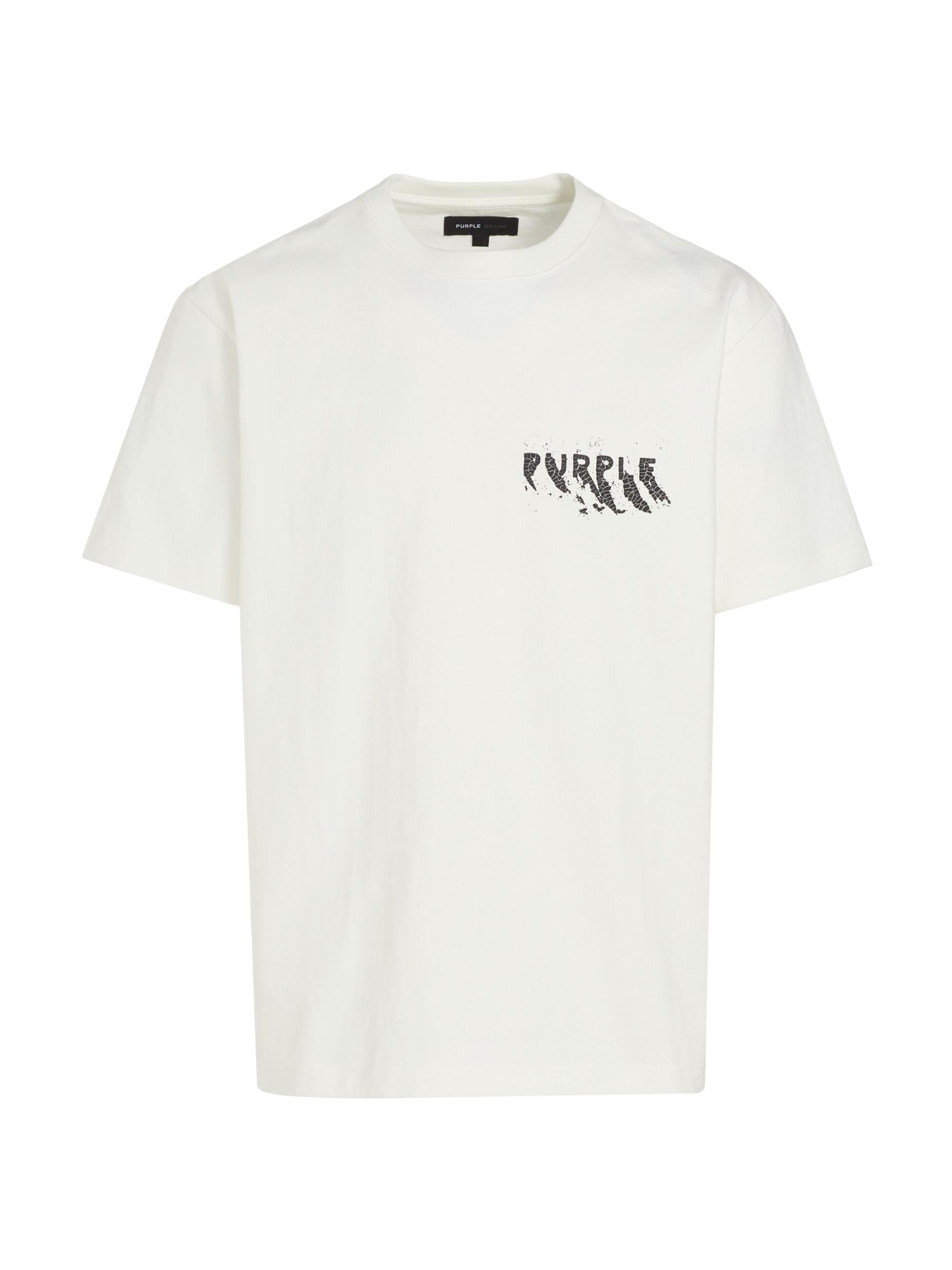 【オススメ】PURPLE BRAND / ロゴ入りコットン ダメージ Tシャツ オススメ】PURPLE BRAND / ロゴ入りコットン ダメージ Tシャツ